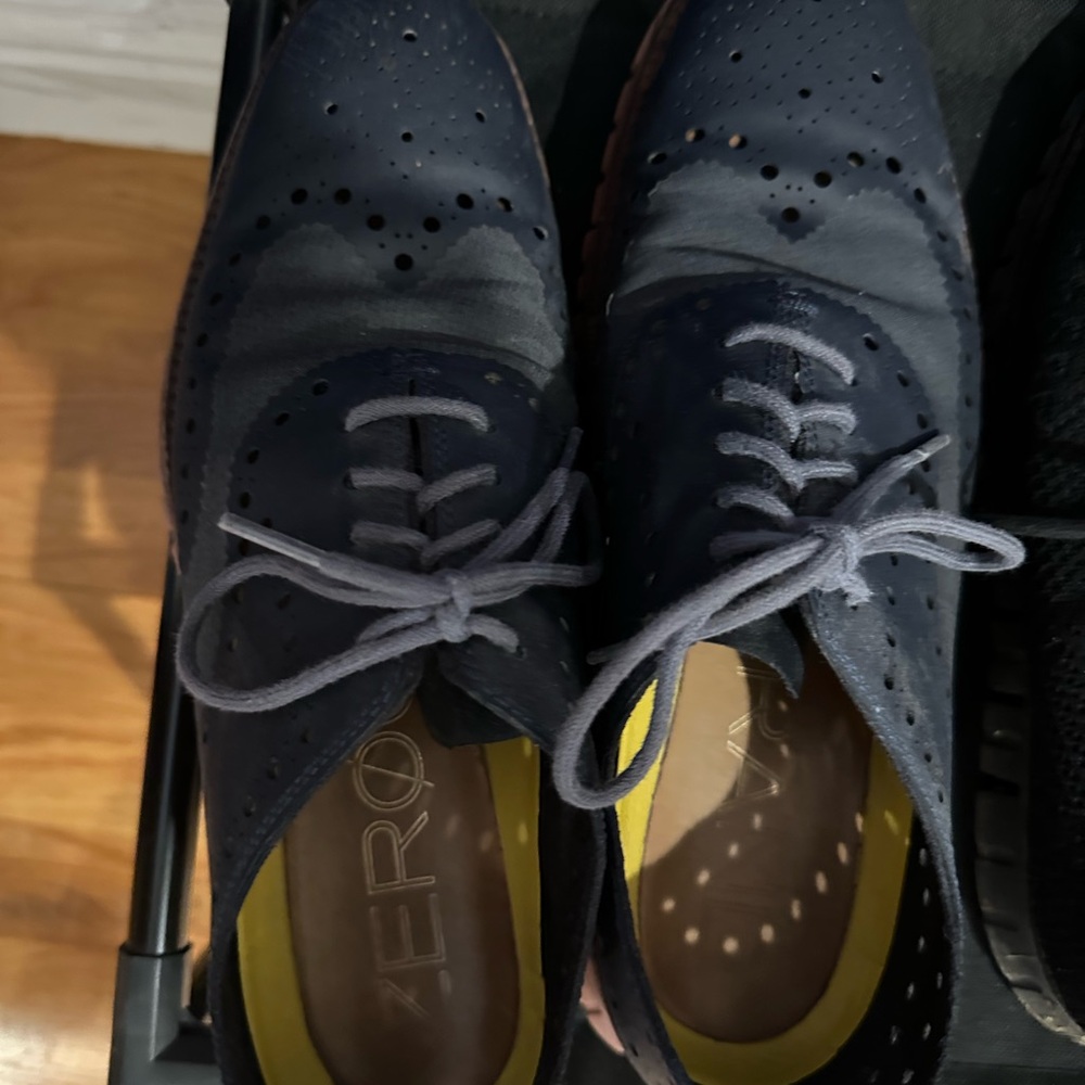 Men's Navy Oxford Shoes